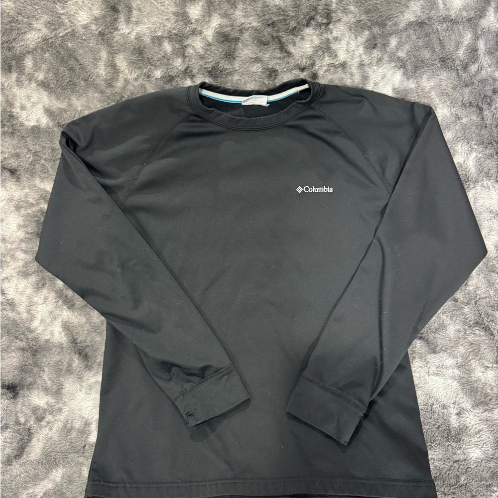 Columbia Men's Black Long-Sleeve Crewneck Pullover